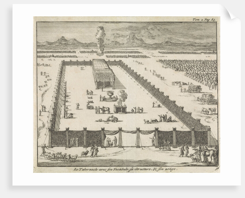 View of the court and the Tabernacle by Pieter Mortier