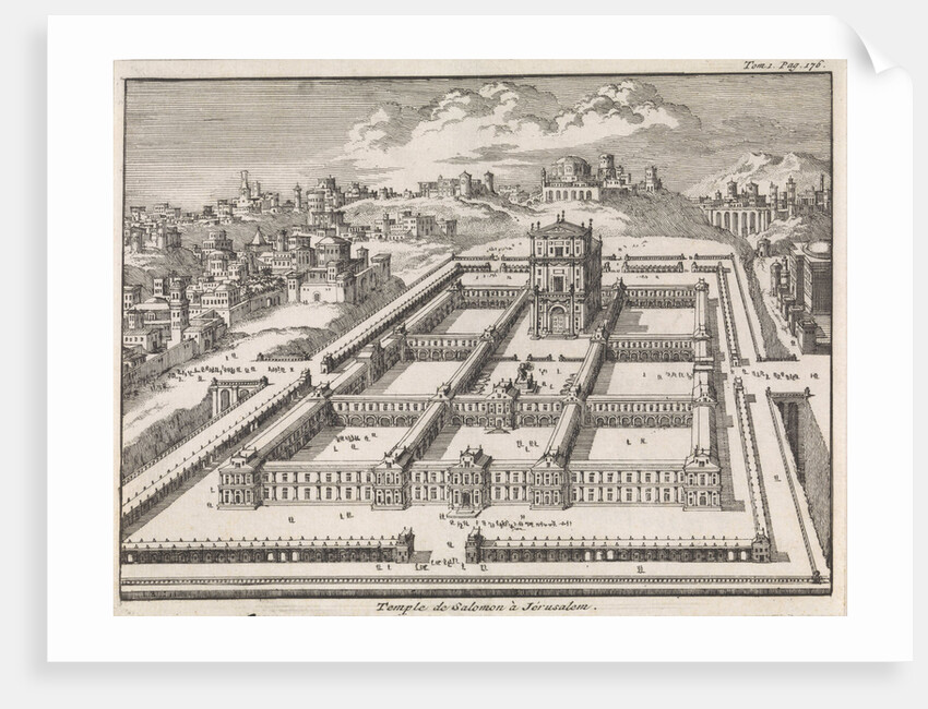 Temple of Solomon in Jerusalem by Pieter Mortier