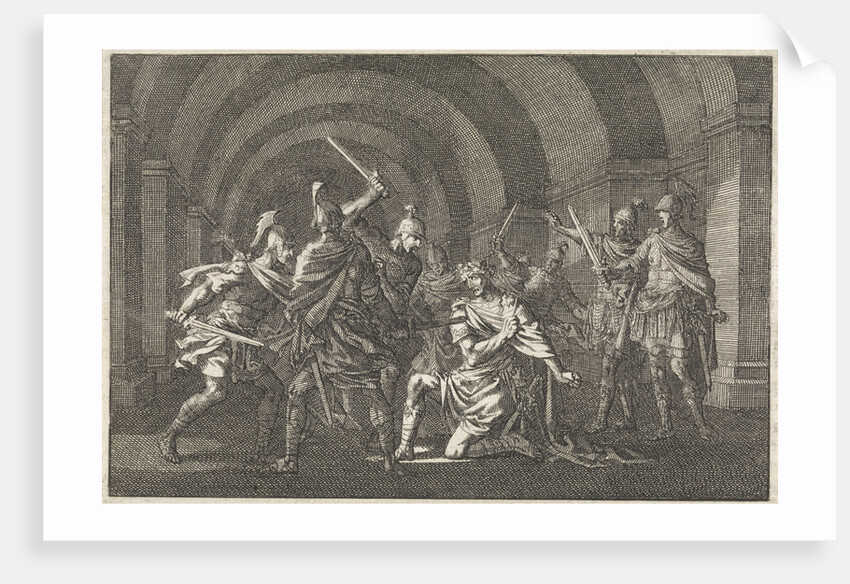 Emperor Caligula attacked in a vault by an armed gang and killed by Pieter Mortier
