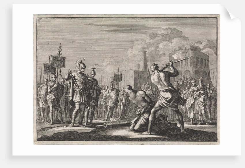 The beheading of Antigonus ordered by Anthony by Pieter Mortier