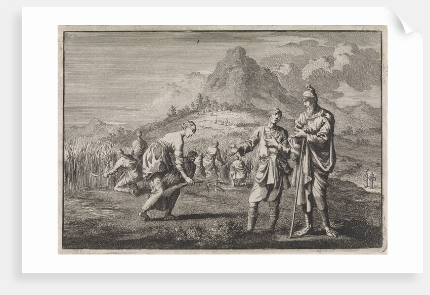 Boaz interrogates his supervisor about Ruth by Pieter Mortier