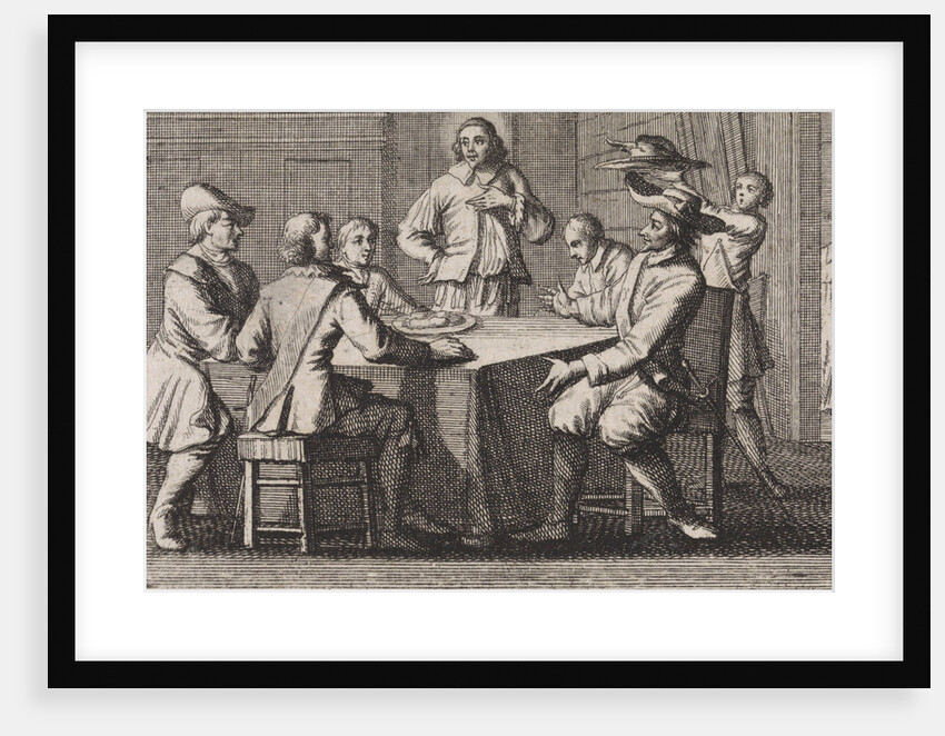 Anthimus, bishop of Nicomedia, receives five soldiers by Christoph Weigel