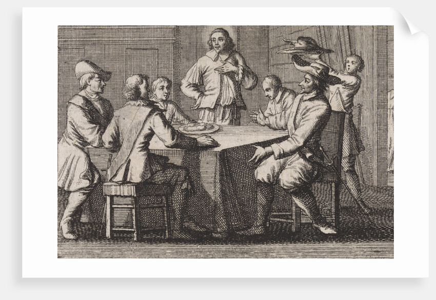 Anthimus, bishop of Nicomedia, receives five soldiers by Christoph Weigel