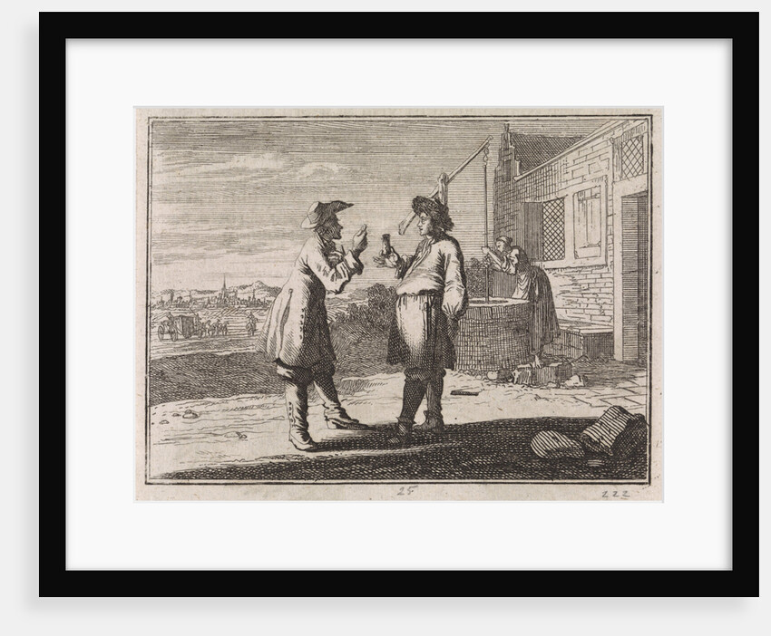 Man selling a cricket in a glass as a protecting ghost by Christoph Weigel