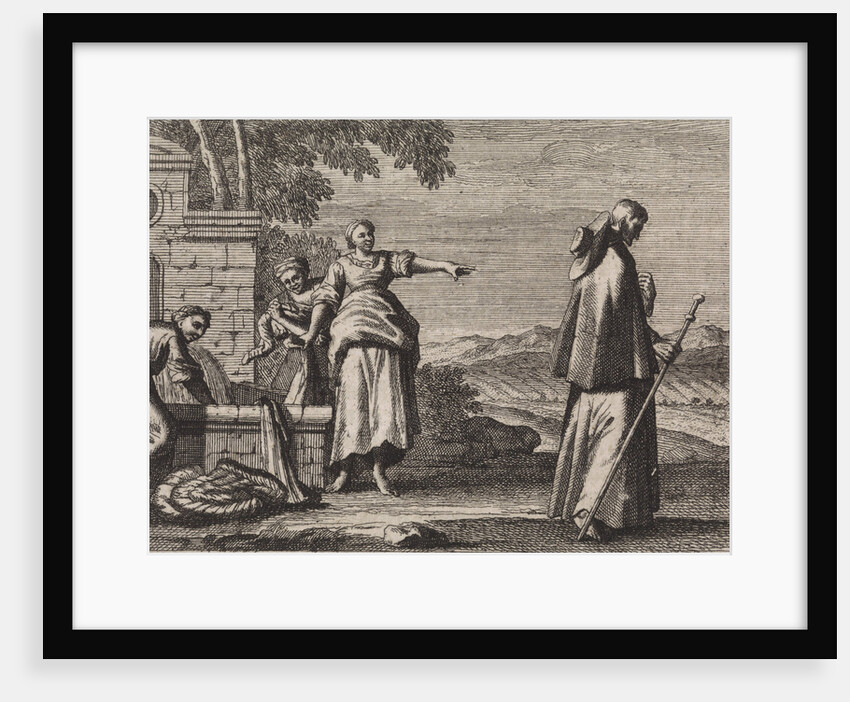 James, Bishop of Nische, taunted by three girls by Christoph Weigel