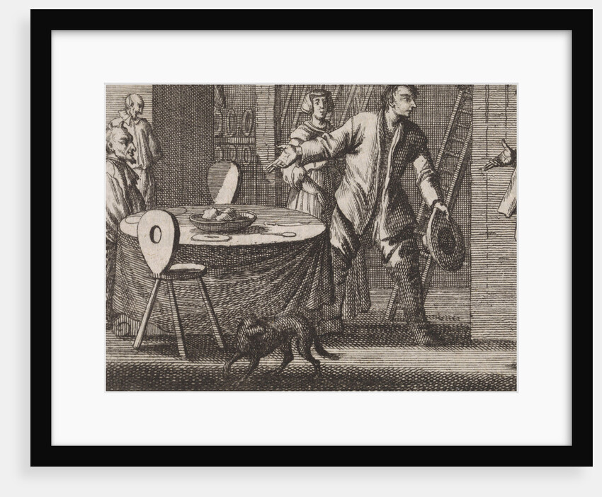 Farmer receives devils in his house by Christoph Weigel
