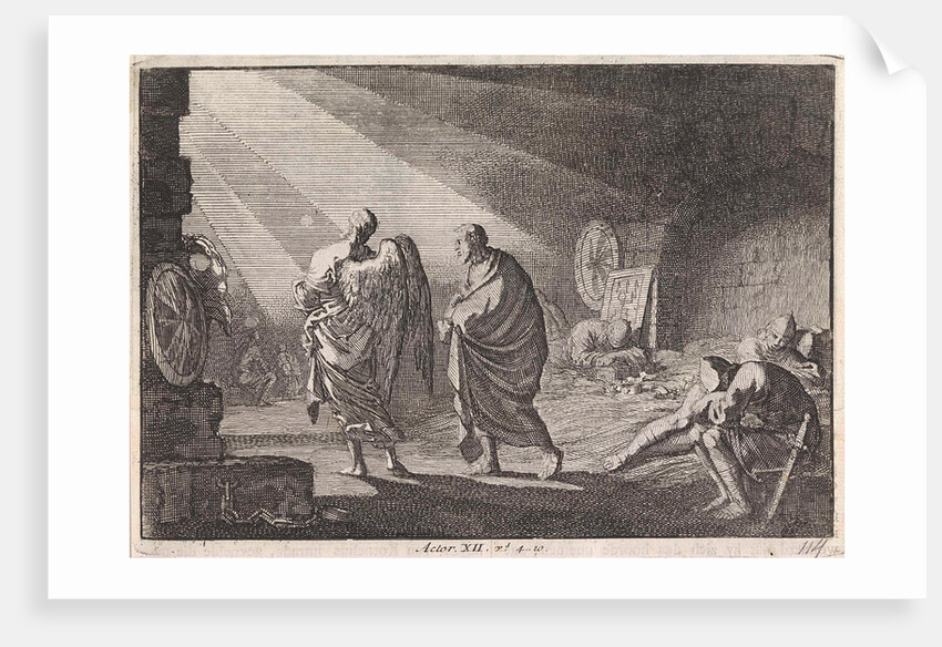 Peter liberated by the angel from prison by Pieter Mortier