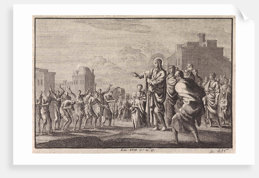 Christ and the ten lepers by Pieter Mortier