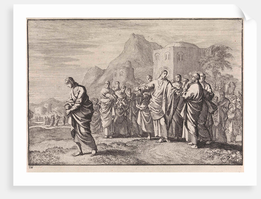 Christ gives advice to a rich young man by Jan Luyken