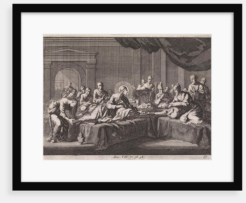 Mary Magdalene washes the feet of Christ by Pieter Mortier