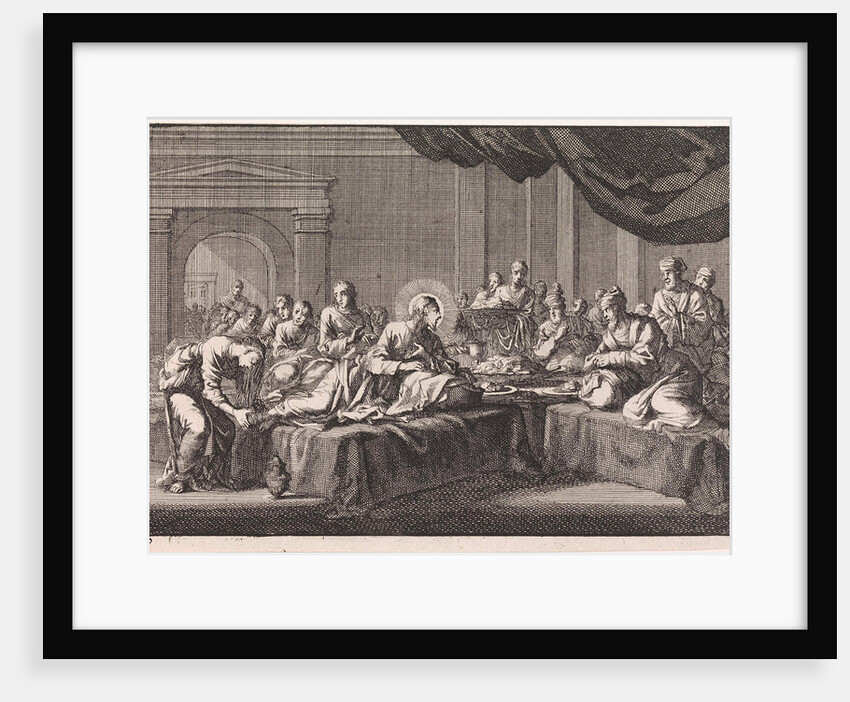 Mary Magdalene washes the feet of Christ by Pieter Mortier