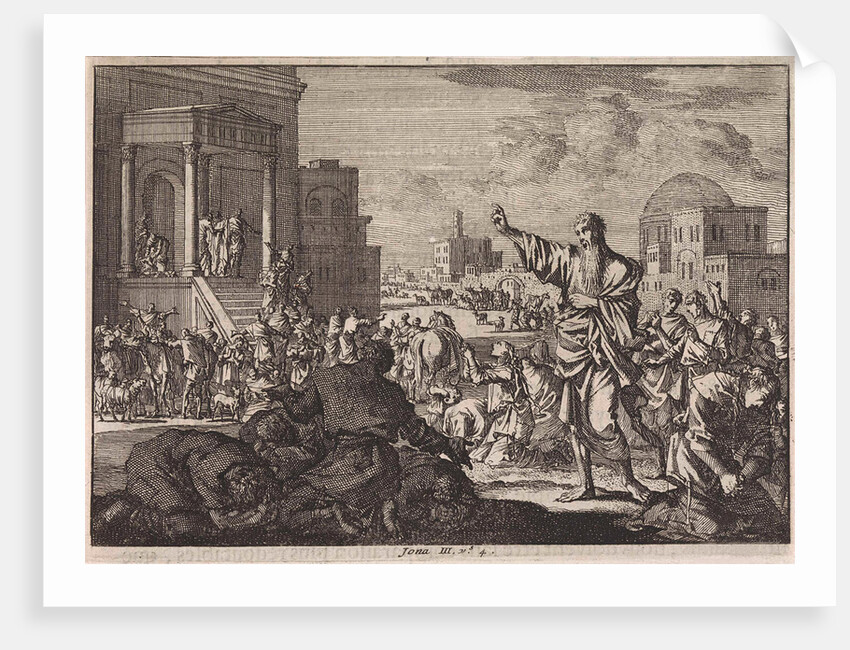 Jonah predicts the downfall of Nineveh by Pieter Mortier