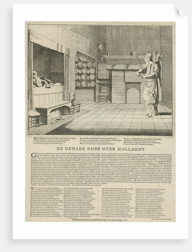 Appearance of an angel to the widow Jill Claes by Jan Luyken