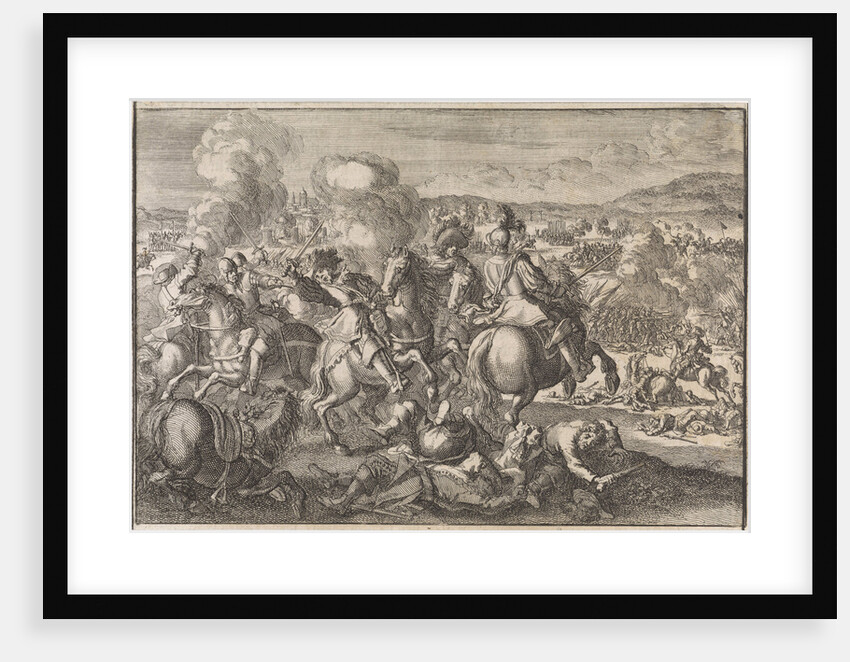 Death of King Gustavus Adolphus of Sweden at the Battle of Lutzen, southwest of Leipzig by Johann David Zunnern