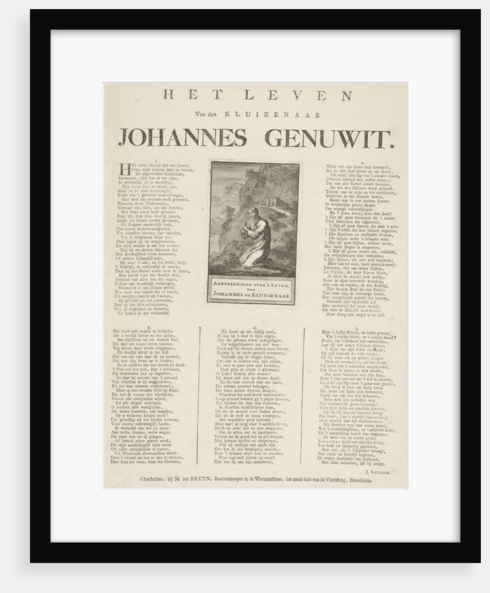 Hermit Johannes Genuwit in the Wilderness by M. de Bruyn