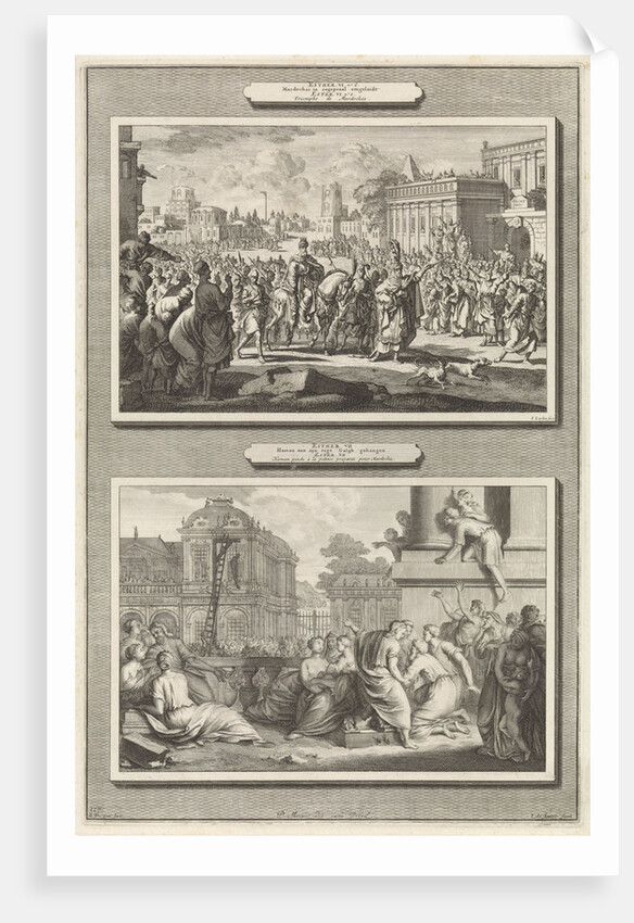 Mordecai is honored in Babylon and the execution of Haman by Bernard Picart