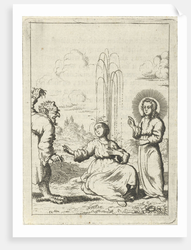 Christ shows a fountain in the heart of the personified soul by Pieter Arentsz II