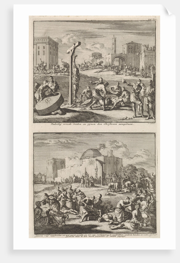 Martyrdom of the early Christians and the martyrdom of Saint Julian by Barent Visscher