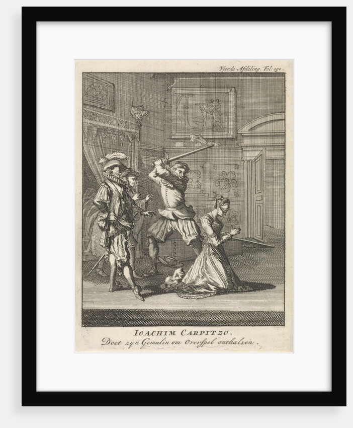 Joachim von Carpzov orders his wife's beheading by Jan Luyken