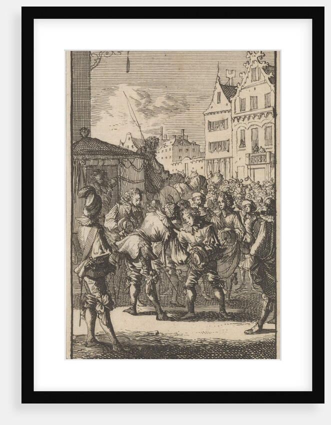Louis II de Bourbon, Prince of Conde, is welcomed after his release by the Parisians, 1651 by Boudewijn van der Aa