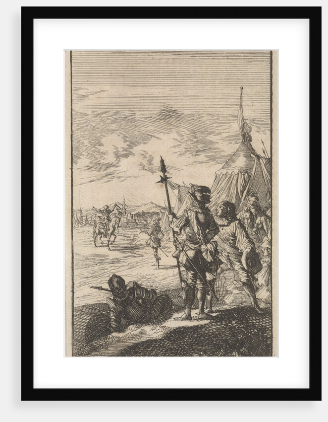 Bishop Mazarin close the peace treaty of Cherasco by Boudewijn van der Aa