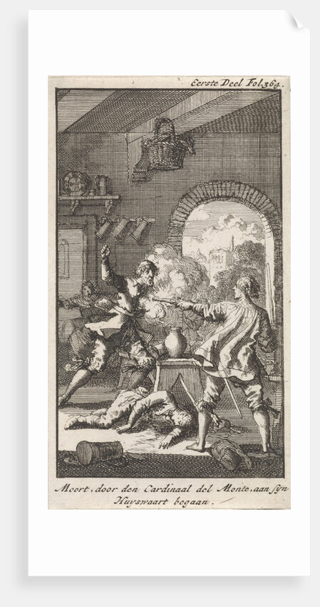 Murder by Cardinal Del Monte, 1560 by Jan Luyken