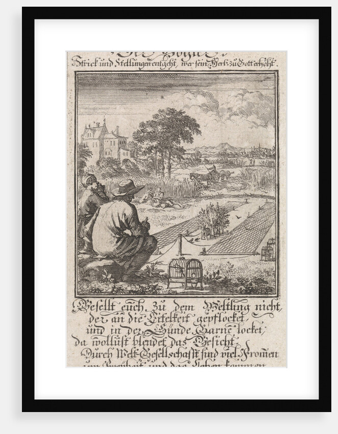 Birds catching by Anonymous