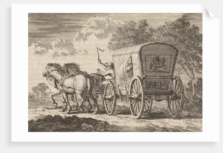 Catherine of Orliens abducted in The Hague by Johan Diederik de Mortaigne and taken by carriage to Kuilenburg (Culemborg) by Pieter van der Aa I