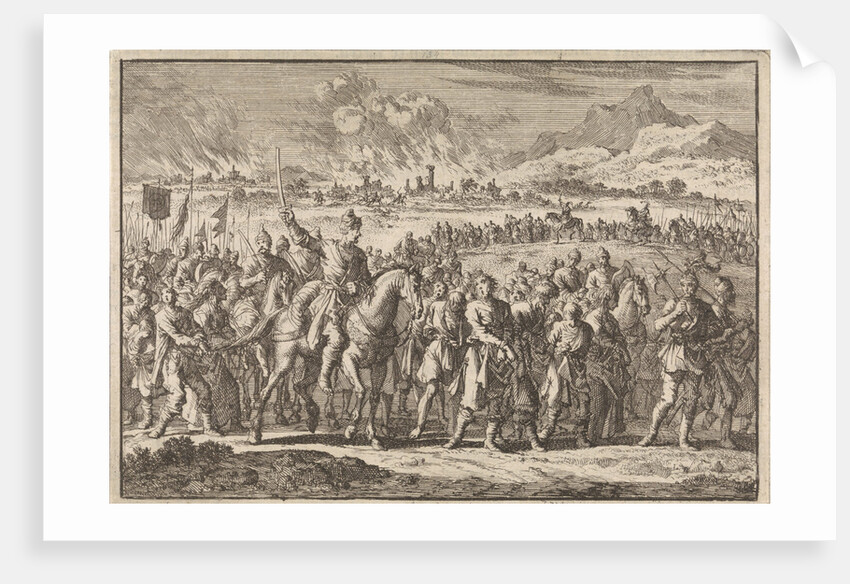 Raid of Tatars in Poland by Pieter van der Aa I