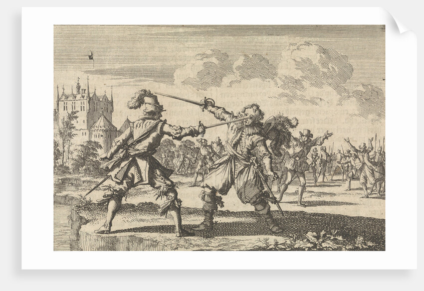 Rudolf Christian, Count of East Frisia slain in a quarrel with a wound to his eye, 1628 by Pieter van der Aa I