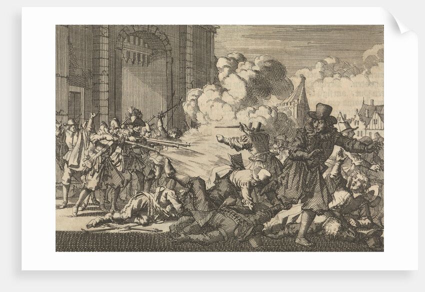 Riots in Rotterdam, following the capture of an Arminian preacher, 1621 by Anonymous