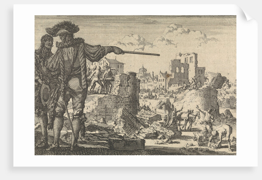 Spinola lets break down the walls of Mülheim, 1614 by Pieter van der Aa I