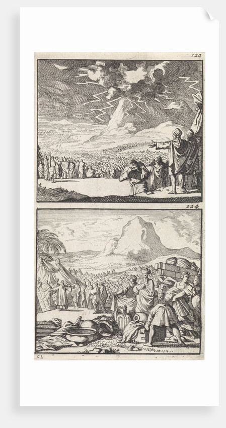 Moses explains the Ten Commandments to the elders on Mount Sinai by Andries van Damme