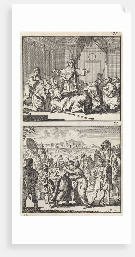 Joseph reveals himself to his brothers, Meeting of Jacob and Joseph by Andries van Damme