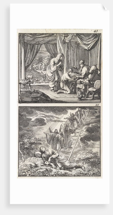 Isaac blesses Jacob, Dream of Jacob by Andries van Damme