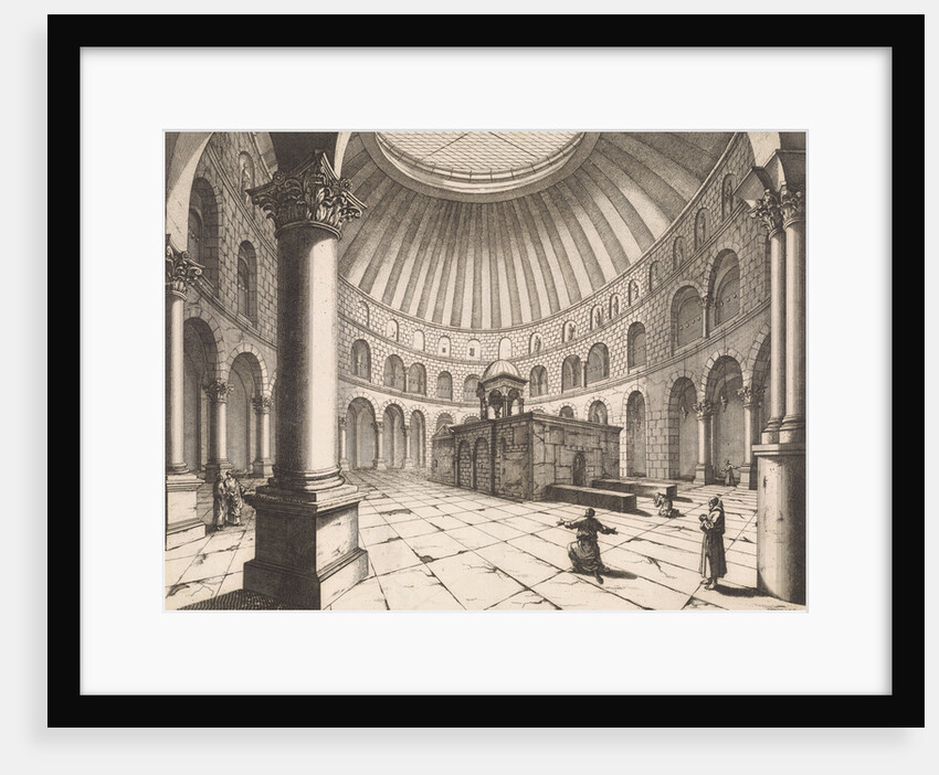 Interior of the Holy Sepulchre in Jerusalem Israel by Jan Luyken