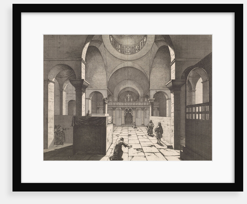 Interior of Greek domed church at Chalcedon by Jan Luyken