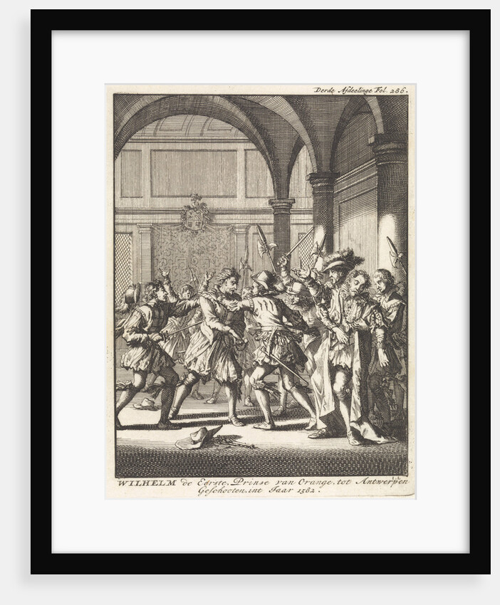 Unsuccessful attempt on Prince William I of Orange Antwerp, 1582, Belgium by Jan Claesz ten Hoorn