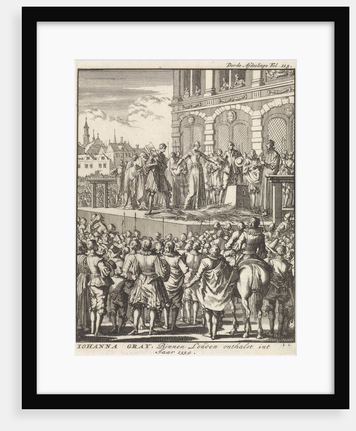 Decapitation of Lady Jane Grey, London, 1554 by Jan Claesz ten Hoorn