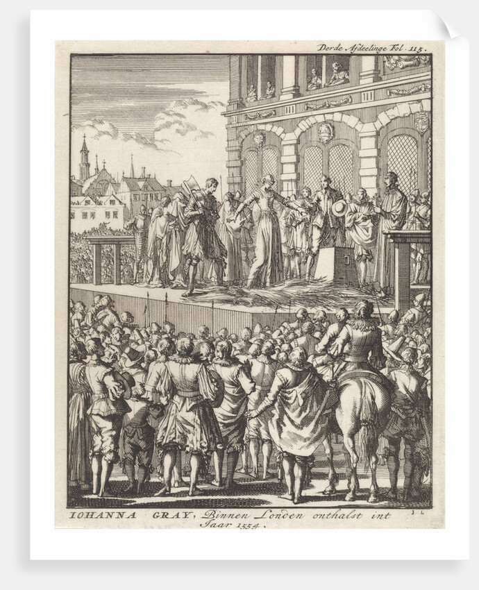 Decapitation of Lady Jane Grey, London, 1554 by Jan Claesz ten Hoorn