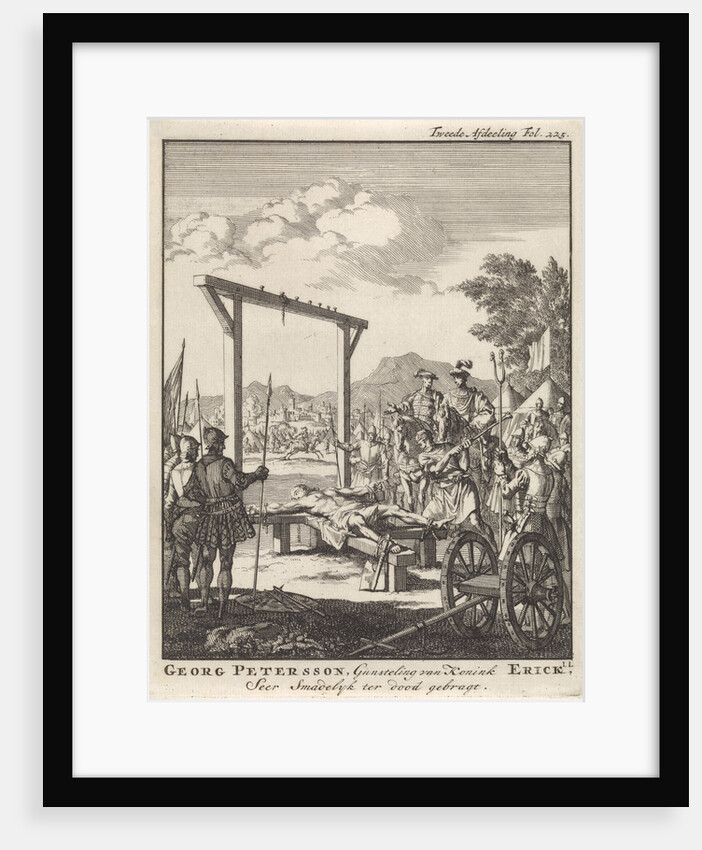 Georg Petersson, favorite of King Erick is broken on the wheel, 1517 by Jan Claesz ten Hoorn