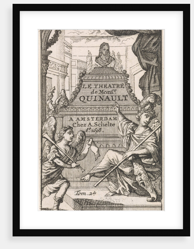 Fame and Minerva point to the tomb of Philippe Quinault by Antoine Schelte