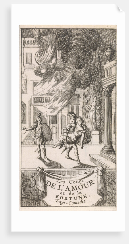 Title page for Les coups de l'Amour et de la Fortune by Antoine Schelte
