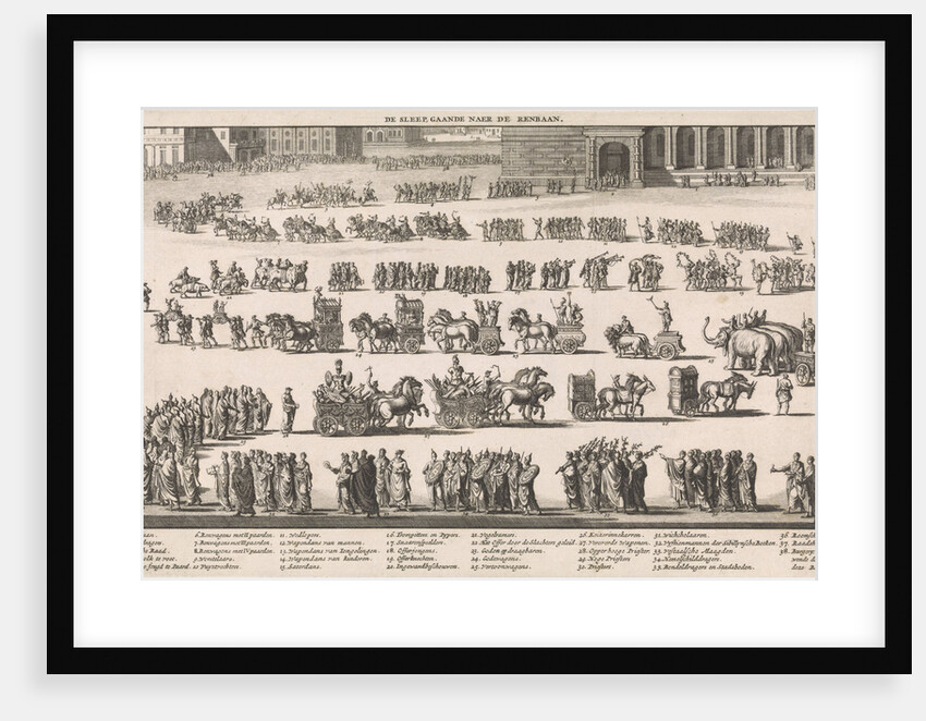 Festive procession towards the Roman amphitheater by Willem van de Water