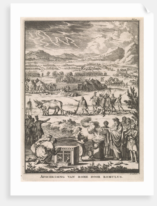 Romulus founding Rome by Willem van de Water