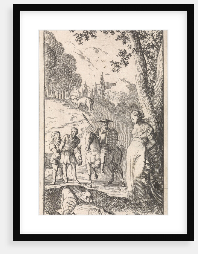 Don Quixote frees Eugenia by Pieter Mortier