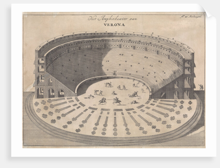 Amphitheater in Verona, Italy by Jan Claesz ten Hoorn