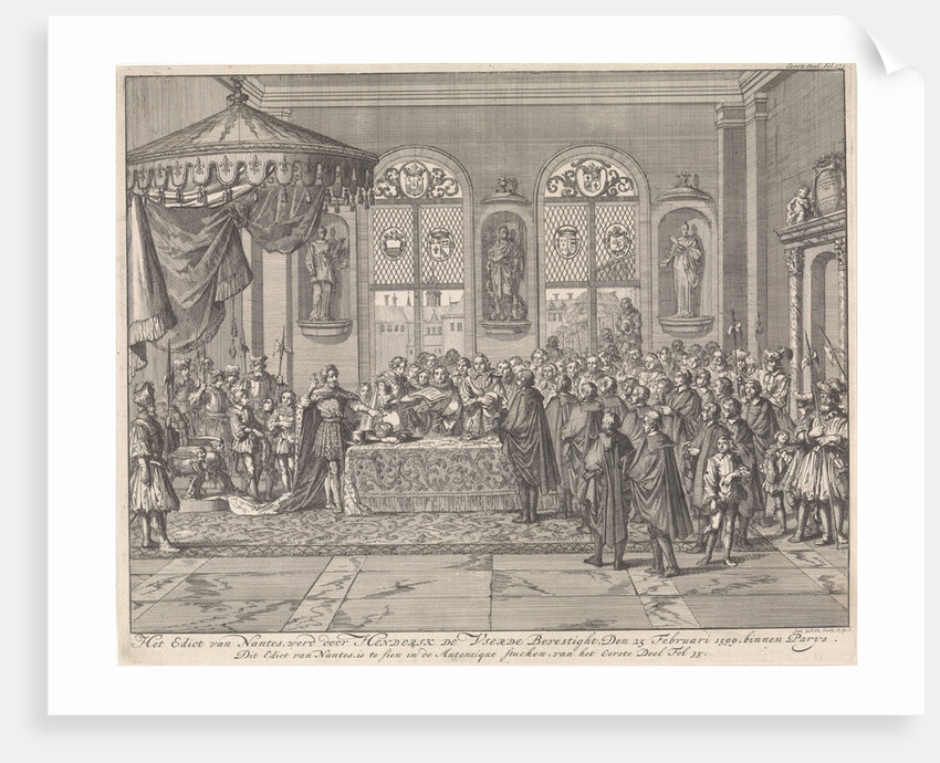 Confirmation of the Edict of Nantes by Henry IV in Paris by Jan Luyken
