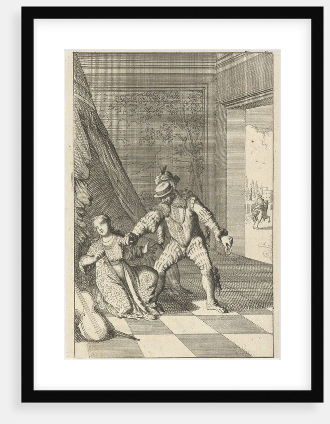 Marchioness of the Barbarians stabbed to death by her husband by Willem Broedelet