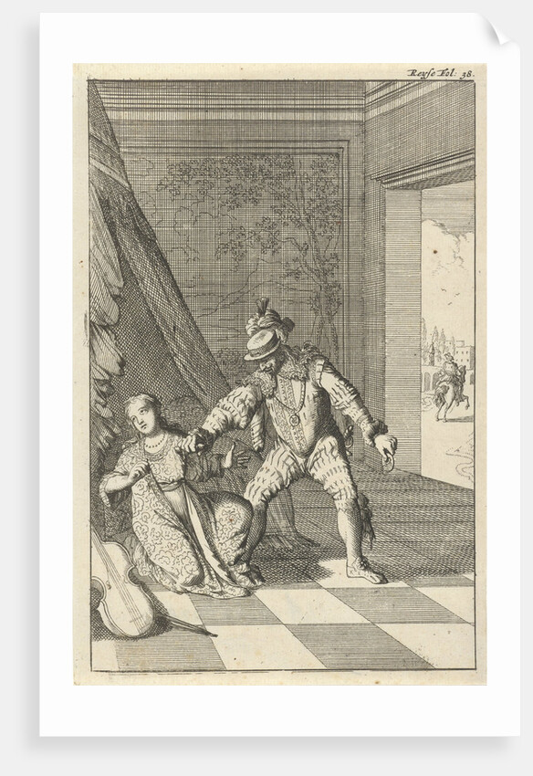 Marchioness of the Barbarians stabbed to death by her husband by Willem Broedelet